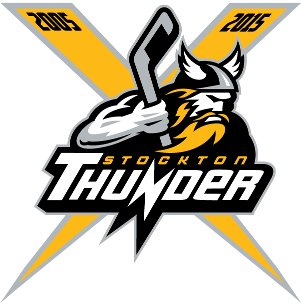 stockton thunder 2015 anniversary logo iron on heat transfer